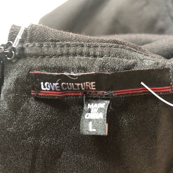 Black Dress Straps LOVE CULTURE Party Dress NWT - Picture 5 of 5